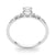 Oval Scatter Shoulders Engagement Ring