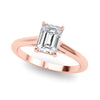 Emerald Solitaire Engagement Ring DiamondStatus