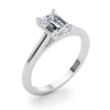 Emerald Solitaire Engagement Ring DiamondStatus