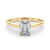Emerald Solitaire Engagement Ring