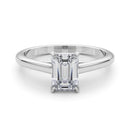 Emerald Solitaire Engagement Ring