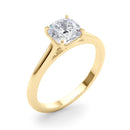 Cushion Solitaire Engagement Ring
