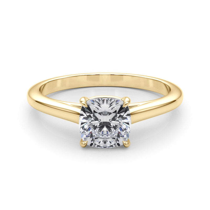 Cushion Solitaire Engagement Ring