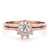Round Rub Over Diamond Ring
