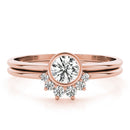 Round Rub Over Diamond Ring