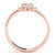 Round Rub Over Diamond Ring