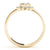 Round Rub Over Diamond Ring
