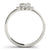 Round Rub Over Diamond Ring