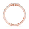 Marquise Chevron Pavé Wedding Ring DiamondStatus
