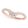 Marquise Chevron Pavé Wedding Ring DiamondStatus