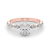 Oval Cut Marquise Shoulders Engagement Ring DiamondStatus