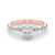 Oval Cut Marquise Shoulders Engagement Ring