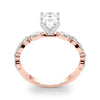 Oval Cut Marquise Shoulders Engagement Ring DiamondStatus