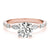 Round Cut Marquise Shoulders Engagement Ring