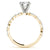 Round Cut Marquise Shoulders Engagement Ring