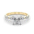 Princess Cut Marquise Shoulders Engagement Ring