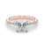 Princess Cut Marquise Shoulders Engagement Ring