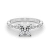 Princess Cut Marquise Shoulders Engagement Ring DiamondStatus