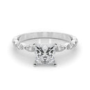 Princess Cut Marquise Shoulders Engagement Ring