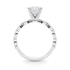 Princess Cut Marquise Shoulders Engagement Ring DiamondStatus