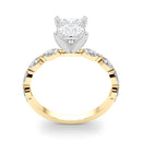 Princess Cut Marquise Shoulders Engagement Ring