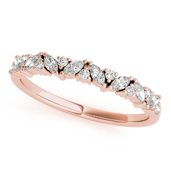 Marquise / Round Diamond Wedding Ring