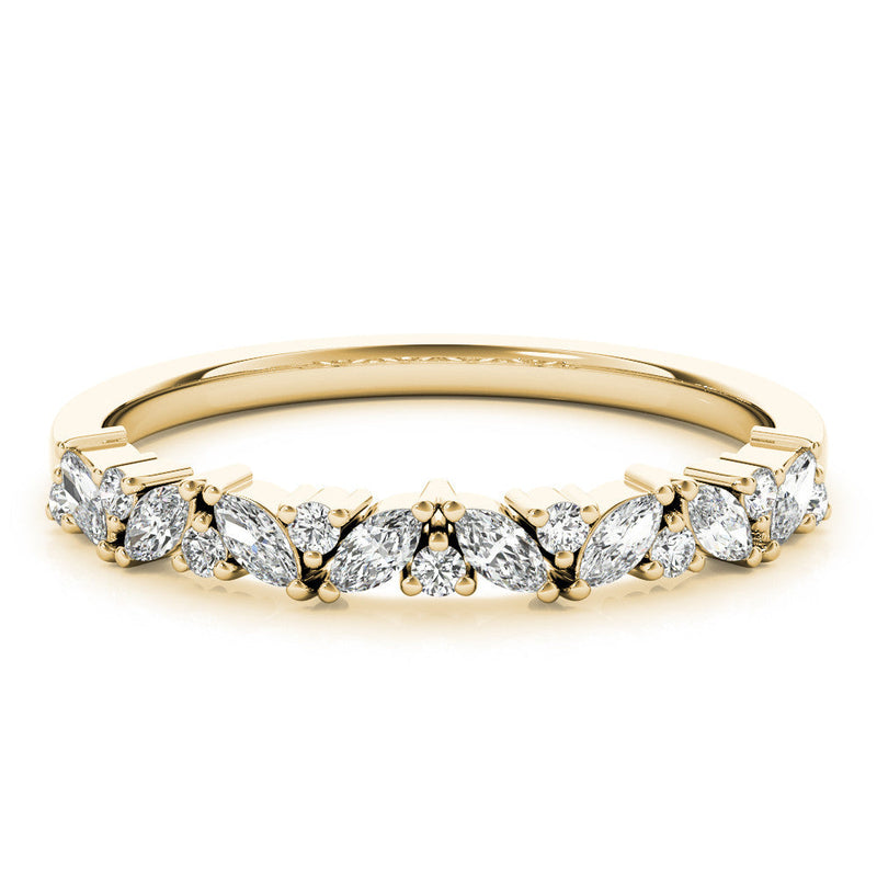 Marquise / Round Diamond Wedding Ring