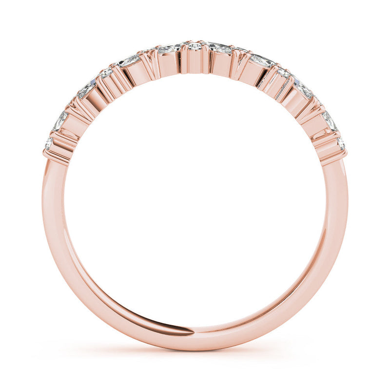 Marquise / Round Diamond Wedding Ring