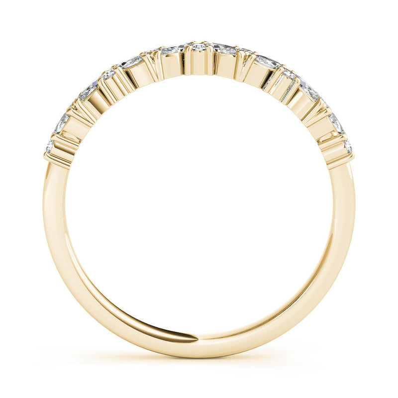 Marquise / Round Diamond Wedding Ring