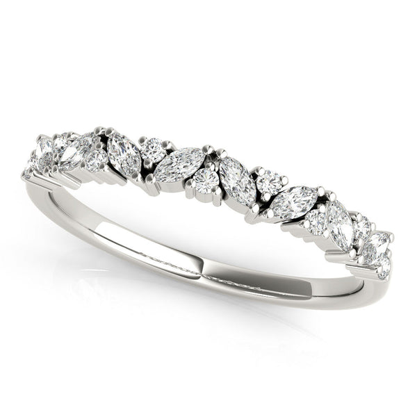 Marquise / Round Diamond Wedding Ring