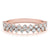 Round Diamond Half Eternity Wedding Ring