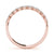 Round Diamond Half Eternity Wedding Ring