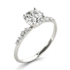 Round Scatter Shoulders Engagement Ring DiamondStatus