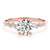 Round Scatter Shoulders Engagement Ring