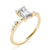 Emerald Scatter Engagement Ring