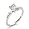 Emerald Scatter Engagement Ring DiamondStatus