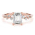 Emerald Scatter Engagement Ring
