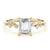 Emerald Scatter Engagement Ring