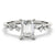 Emerald Scatter Engagement Ring