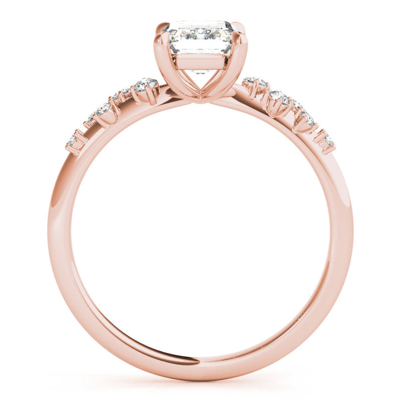 Emerald Scatter Engagement Ring