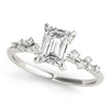 Emerald Scatter Engagement Ring DiamondStatus