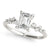 Emerald Scatter Engagement Ring