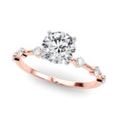 Round Scatter Engagement Ring