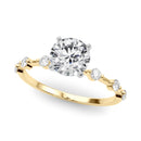 Round Scatter Engagement Ring