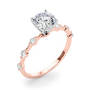 Round Scatter Engagement Ring
