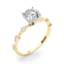 Round Scatter Engagement Ring