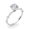 Round Scatter Engagement Ring DiamondStatus