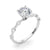 Round Scatter Engagement Ring