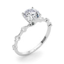 Round Scatter Engagement Ring