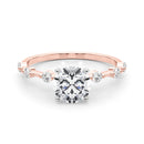 Round Scatter Engagement Ring